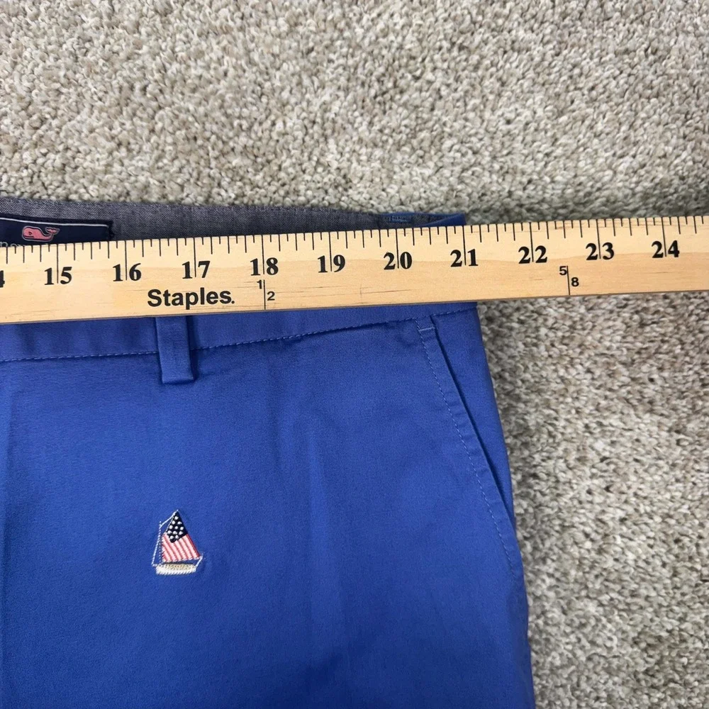 Vineyard Vines Shorts Mens 42 Breaker Short Blue Sailboat Embroidered EUC